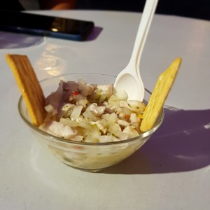 ceviche de Corvina 