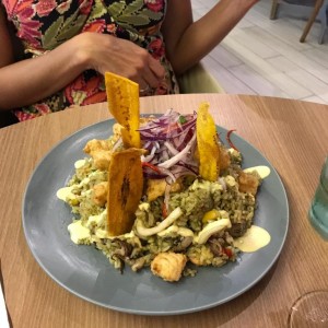 Arroz Chaufa con Mariscos