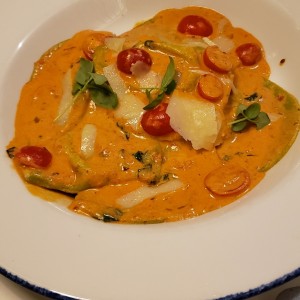 pasta rellena de queso cabra