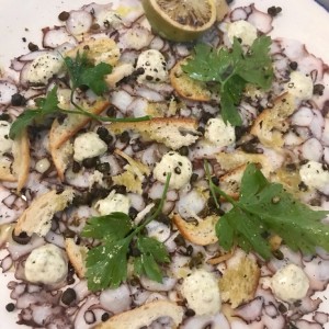 carpaccio de pulpo