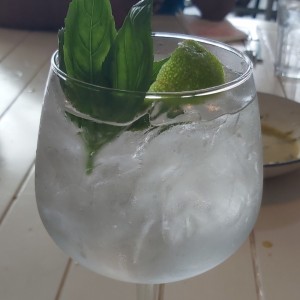 Coctel de Gin con albahaca