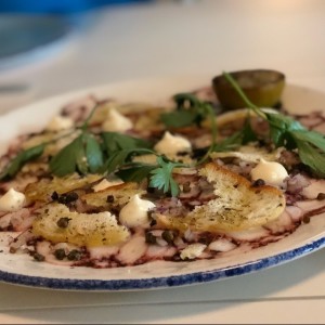 carpaccio de pulpo