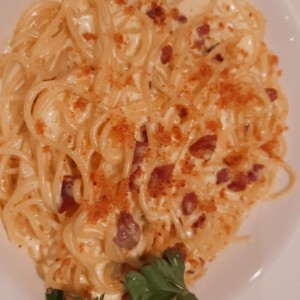 fetuccini con prosciutto