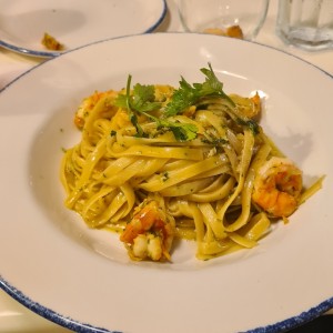 Fetuccini Aglio, Olio E Gamberetti