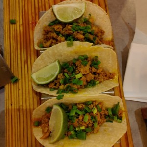 tacos chorizo