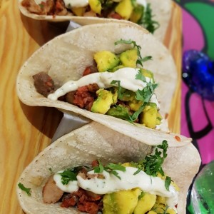 Tacos con chorizo