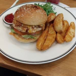 Hambourgeois Poulet (hamburguesa de pollo).