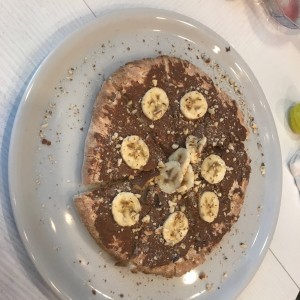 pizza de nutella