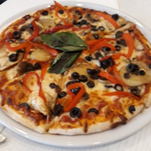 Pizza con vegetales