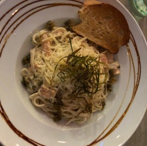 pasta con salmon 