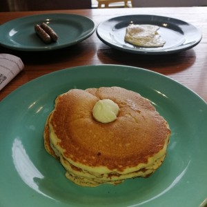 pancake salchicha y huevo