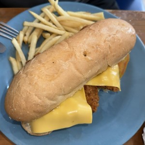 Chicken and Waffle sandwich