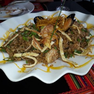 arroz chaufa de mariscos