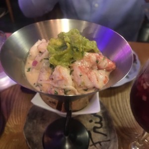 Ceviche de camaron y corvina