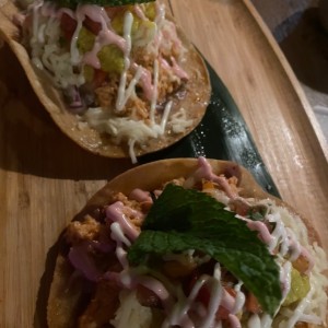 Tostadas de pollo