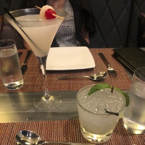 lychee Martini y Mosco mule 