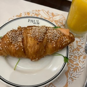 Croissant with Salmon