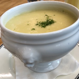 sopa de puerro