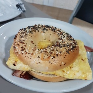 Everything Bagel with Eggs.
