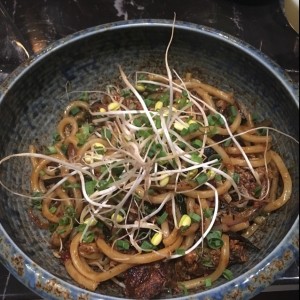 noddles mongolian beef