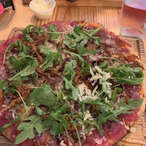 pizza carpaccio de res 