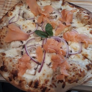 pizza de salmon     