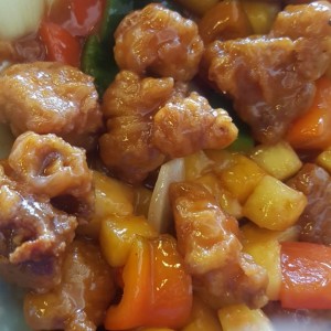 Puerco en Salsa Agridulce 