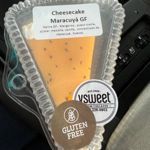 cheesecake de maracuya gf