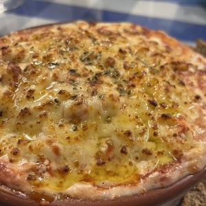 Pasta con salmon y tocino
