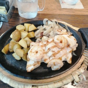 Bourbon Chicken and Shrimp