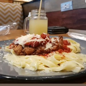 chicken parmigiana pasta