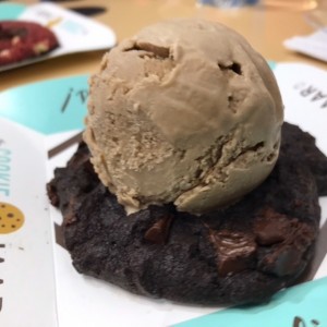 double chocolate chip with ice cream scoop