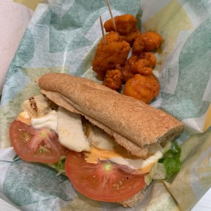 subway de pechuga de pollo con boneless