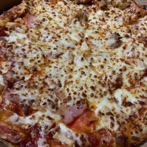 Pizza con extra queso