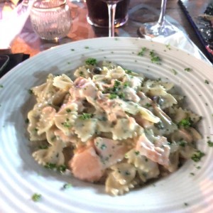 pasta con salmon