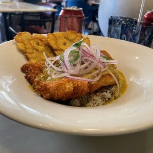 Corvina con coco y curry