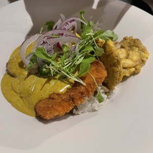 Corvina al curry