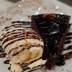 brownie helado vainilla