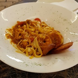 Fetuccini en Salsa de Langostinos