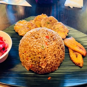 menu arroz con pollo