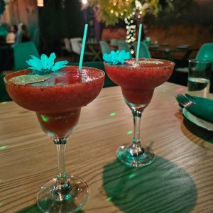 margaritas de fresa