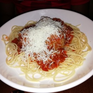 Spaghetti w meatballs