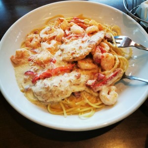 Chiken & Shrimp Carbonara