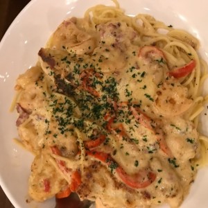 Pasta con Camarones