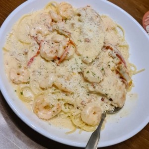 Chiken & Shrimp Carbonara