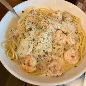 Shrimp and Chicken Alfredo