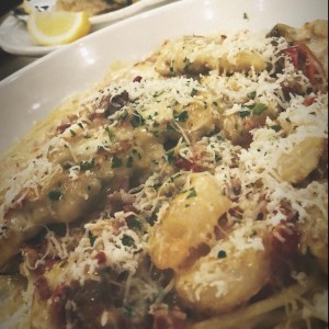 Pasta de Pollo y Camarones