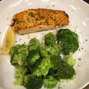 salmon broccoli
