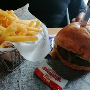 Hamburguesa de queso azul