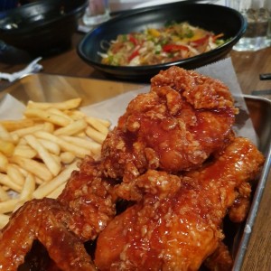 pollo frito estilo coreano
